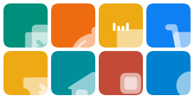 Management system (background color) Icons