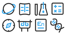 Online question bank system icon bank Icons