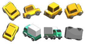 3D car Icons