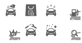 Automobile service Icons