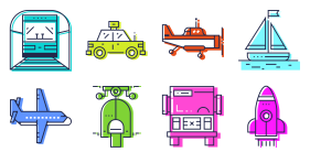 Color vehicle Icons