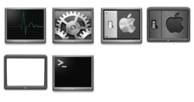 Utilities Charcoal Icons