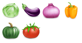 Vegetables Icons