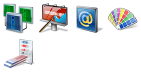 Vista Web Design Icons