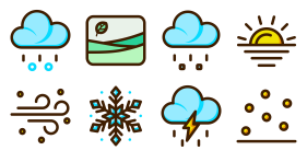 Linear weather icon Icons