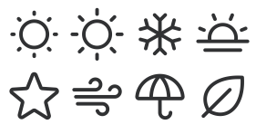 Weather and nature Icons