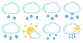 Weather forecast icon library Icons