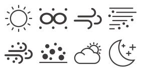 Weather icon - linear Icons