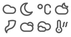 Weather-Outline Icons
